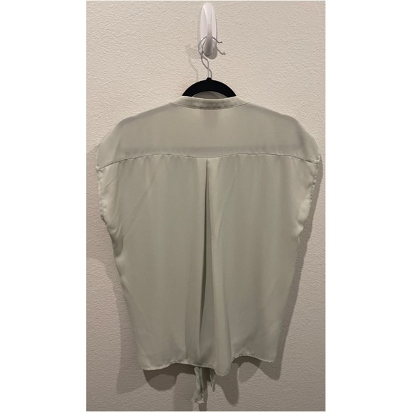 ALYTHEA Button Down Front Tie Menta Blouse - Picture 4 of 4